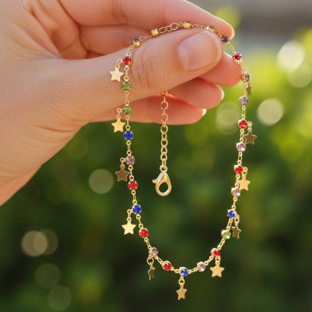 "Dainty Anklet for Women – Elegant Everyday Jewelry & Perfect Gift | MLCRC1304 - Picture 4 of 5